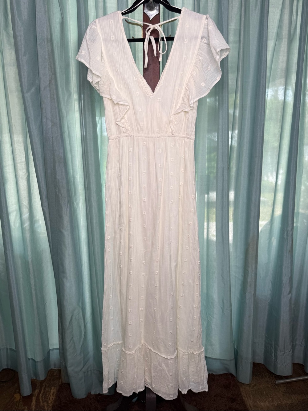 NWOT Lovestitch Embroidered Boho Maxi Dress